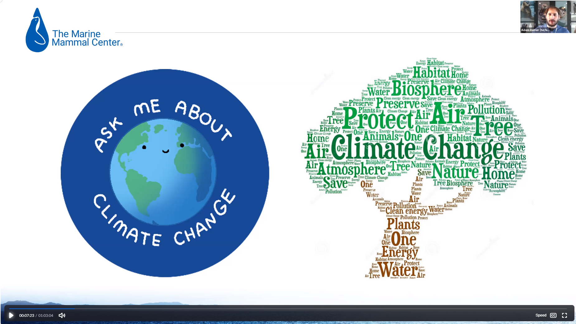 screenshot of Stewardship Saturday: Communicating Climate Change event