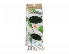 Sea Turtle Embroidered Tea Towel