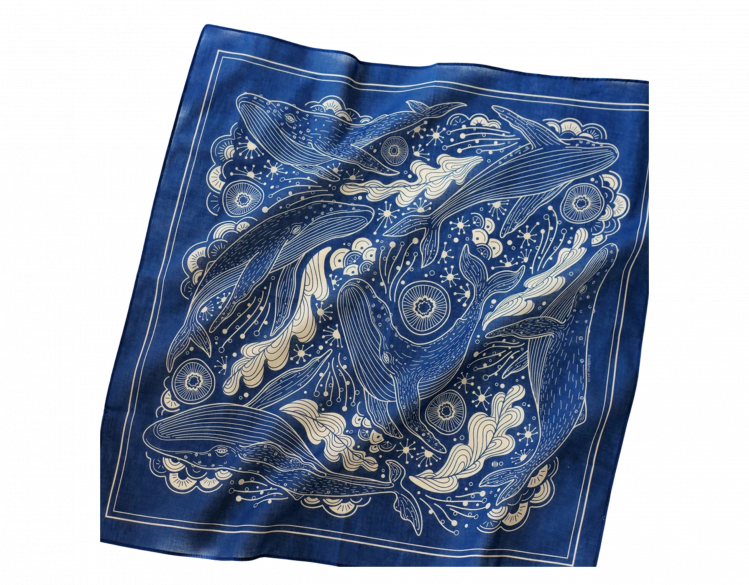 blue whale bandana