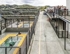 view of patient pens and observation deck at The Marine Mammal Center