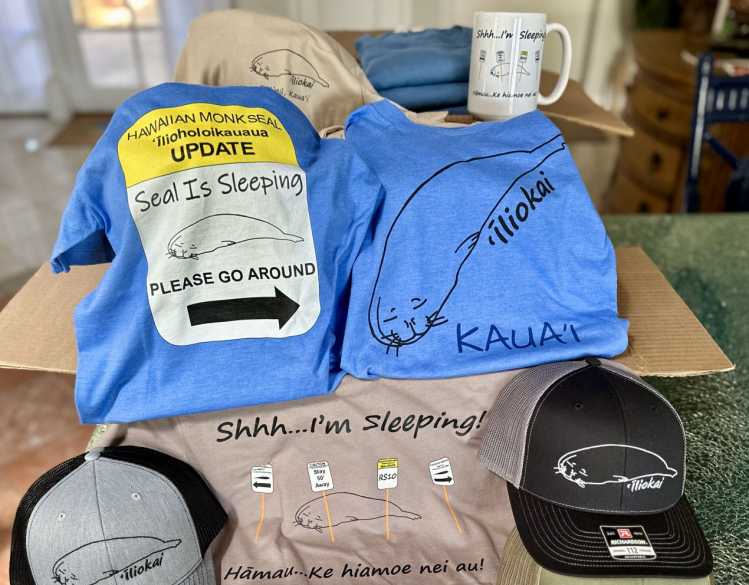 Hawaiian monk seal educational clothing and accessories