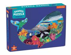 colorful whale shaped puzzle with multiple ocean animals